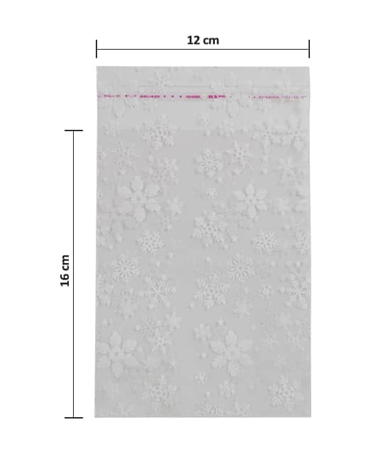 سلفون چسب دار طرح برف 12×16