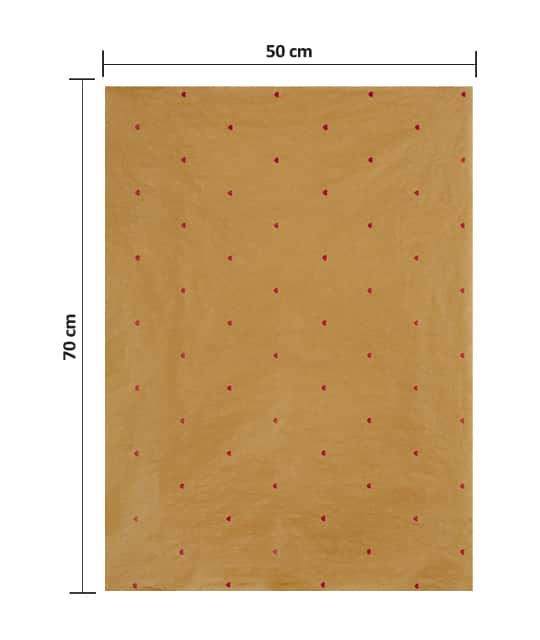 کاغذ کرافت 70×50 طرح قلب